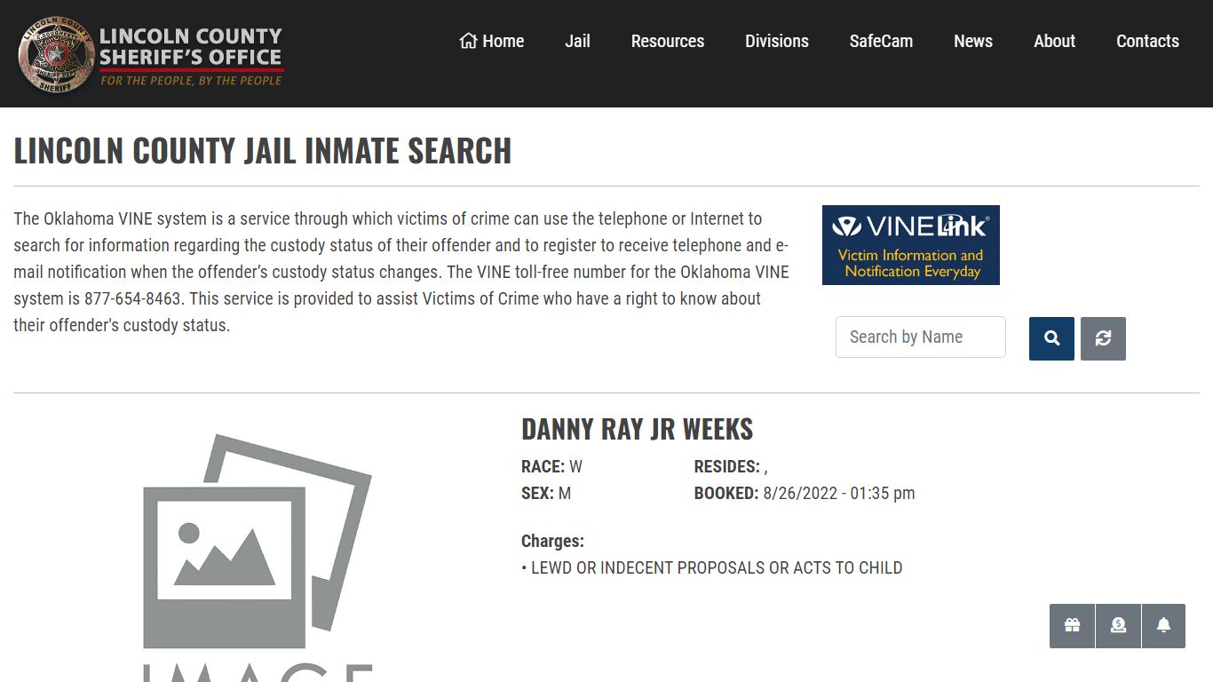 Inmate Search - Lincoln County Sheriff's Office